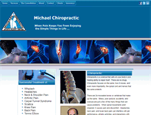 Tablet Screenshot of michaelchiropractic.com